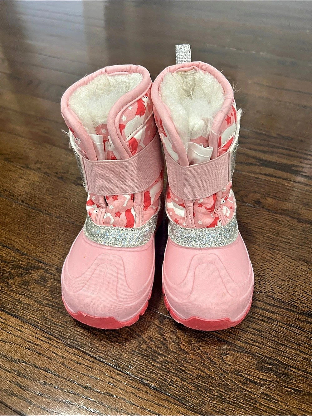 Members Mark Toddler Girls Unicorn Snow Boots Pink